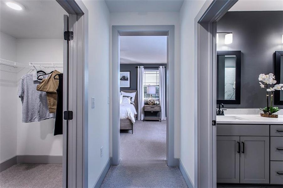 Furnished interior view inside a new home in , Cumming (Image 9).