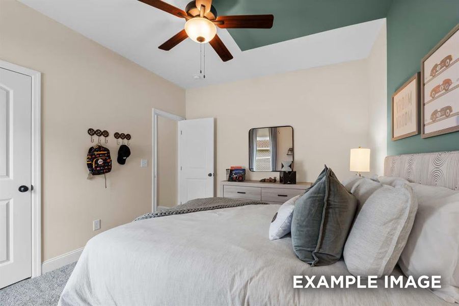 Furnished interior view inside a new home in Mercer Meadows, Royse City (Image 14).