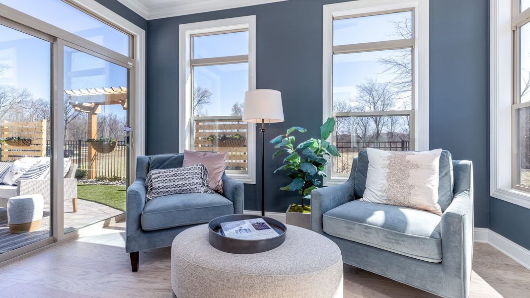 Representative furnished interior of a home built from the Promenade by Epcon Communities in The Courtyards at Lupton Village, Fort Lupton (Image 34). Representative furnished interior of a home built from the Promenade by Epcon Communities in The Courtyards at Lupton Village, Fort Lupton (Image 34).