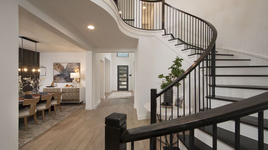 Furnished interior view inside a new home in Santa Rita Ranch - Eldorado, Liberty Hill (Image 18).