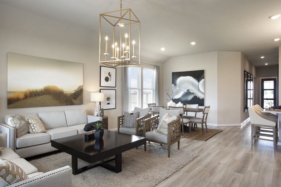 Furnished interior view inside a new home in University Heights, Round Rock (Image 6). Furnished interior view inside a new home in University Heights, Round Rock (Image 6).