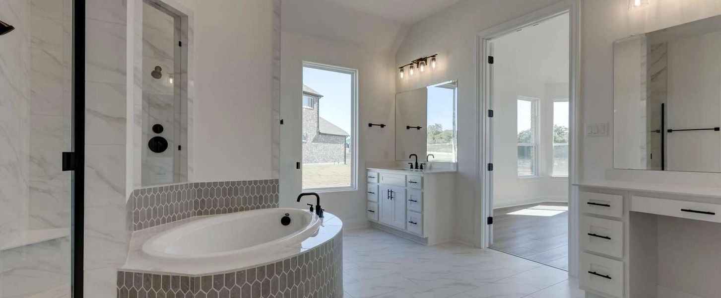 Representative furnished interior of a home built from the Kylie by Ashton Woods in Waldsanger, New Braunfels (Image 6).