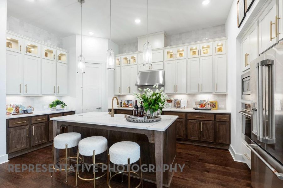 Furnished interior view inside a new home in Grand Central Park: 55ft. lots, Conroe (Image 4).