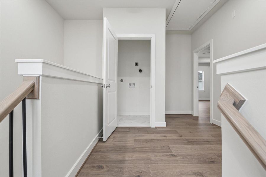 3rd level laundrette closet for stackable units.