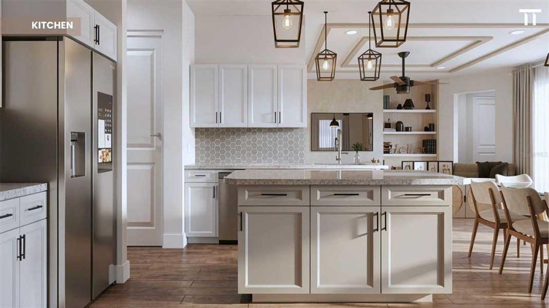 Furnished interior view inside a new home in , North Port (Image 24).