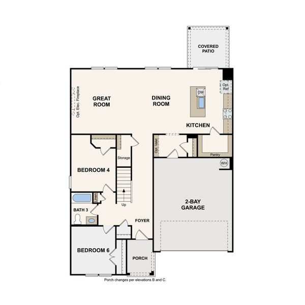 2D floor plan layout of this home in Barton Hills, Spring Hill, TN (Image 2). 2D floor plan layout of this home in Barton Hills, Spring Hill, TN (Image 2).