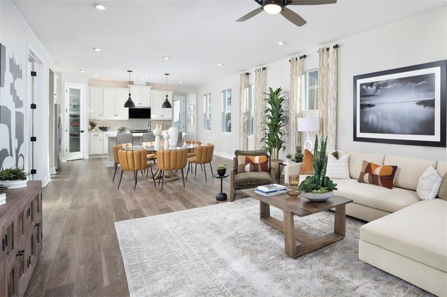 Furnished interior view inside a new home in Brightmore at Wellen Park, Venice (Image 3).