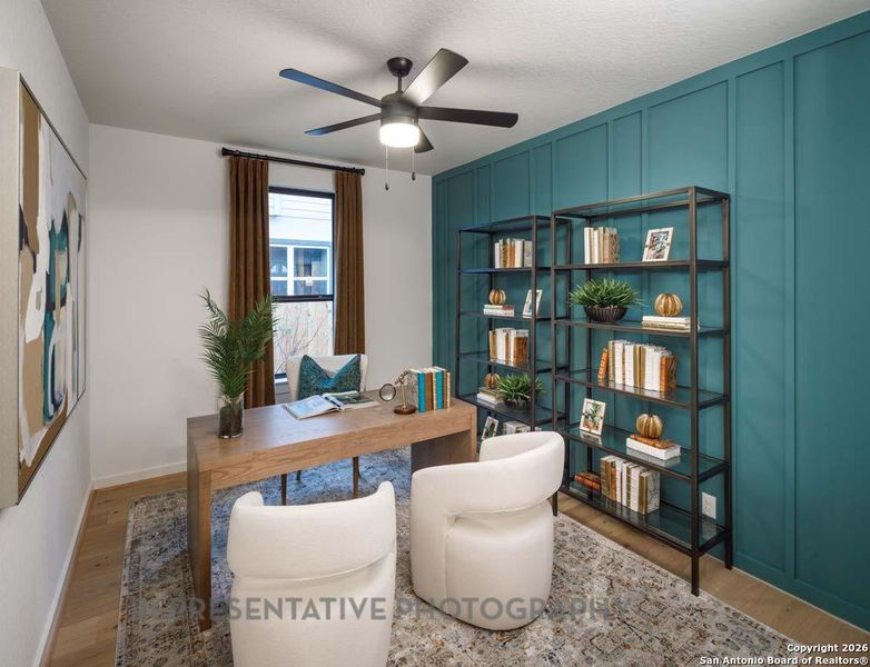 Furnished interior view inside a new home in Meyer Ranch, New Braunfels (Image 15).