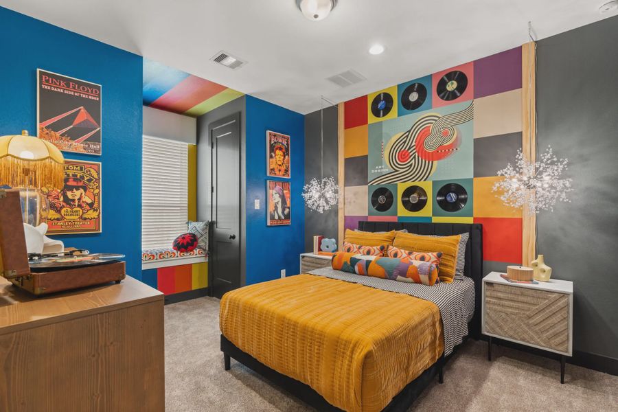 Representative furnished interior of a home built from the Bradford by Chesmar Homes in Artavia, Conroe (Image 7).