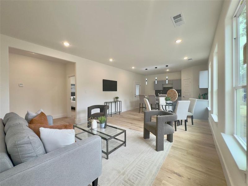 Furnished interior view inside a new home in , Dallas (Image 12). Furnished interior view inside a new home in , Dallas (Image 12).