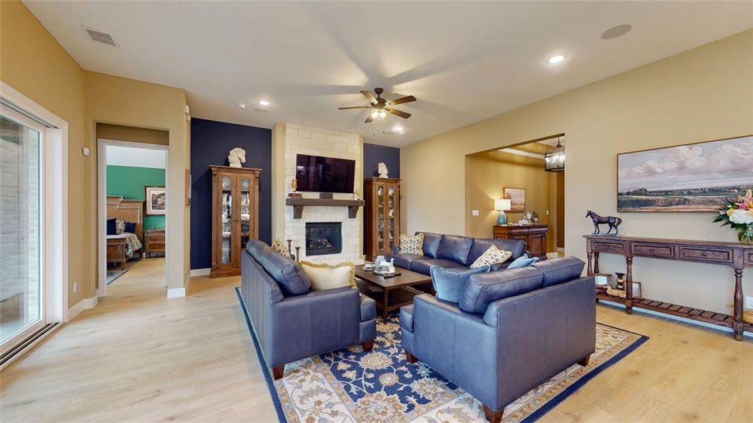Prewired surround sound, wireless tv mounting