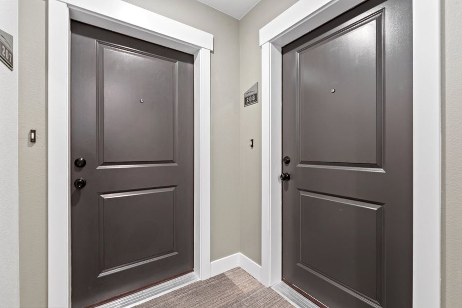 Representative exterior details of a home built from the The Cambridge 2 by Landmark Homes in The Lakes at Centerra, Loveland (Image 3).