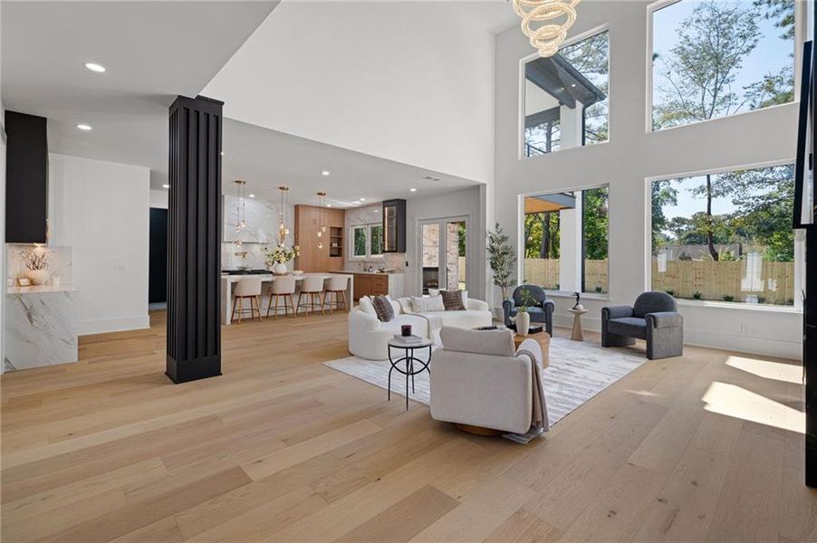 Furnished interior view inside a new home in , Buford (Image 45).