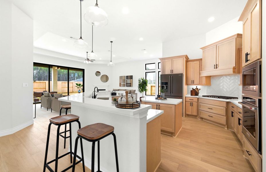 Furnished interior view inside a new home in The Highlands 55′, Porter (Image 6).
