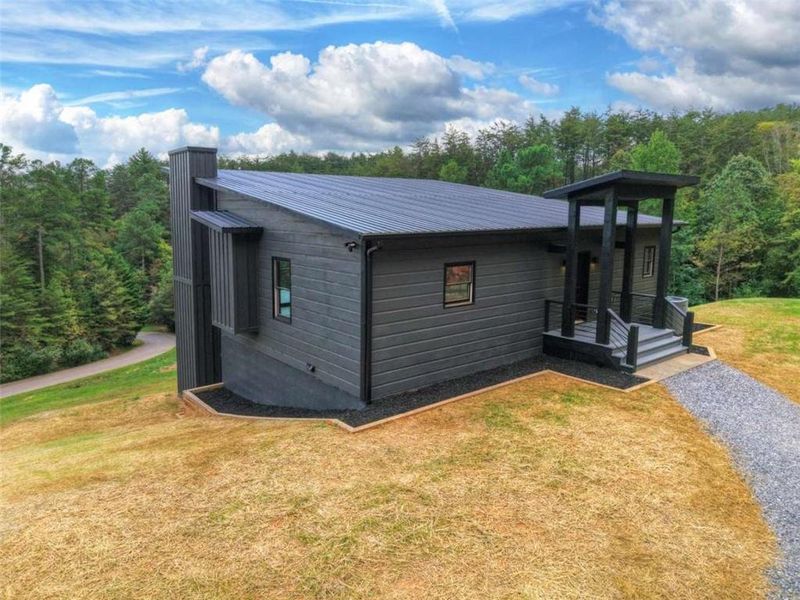 Exterior details and patio area of a home in , Turtletown (Image 17). Exterior details and patio area of a home in , Turtletown (Image 17).