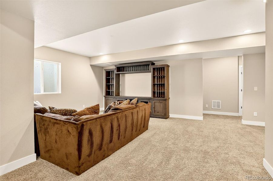 Rec room with lots of possibilities Rec room with lots of possibilities