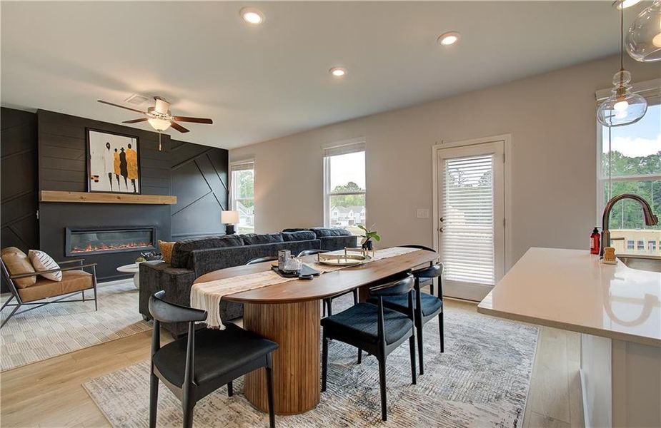 Furnished interior view inside a new home in Enclave at Evergreen, Fairburn (Image 10).