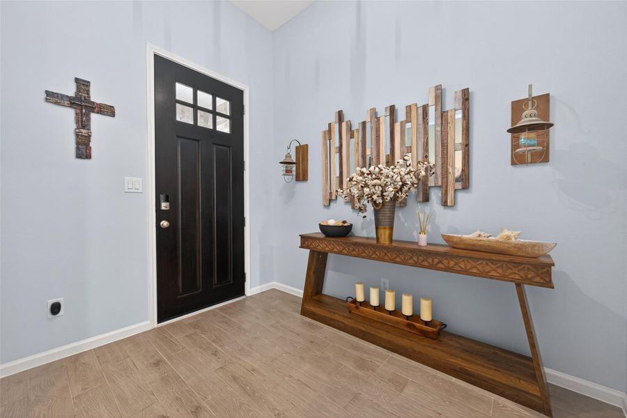 Light-filled foyer creating a warm and inviting arrival