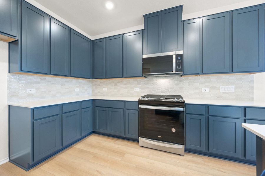 Furnished interior view inside a new home in Salerno - Classic Collection, Round Rock (Image 7). Furnished interior view inside a new home in Salerno - Classic Collection, Round Rock (Image 7).