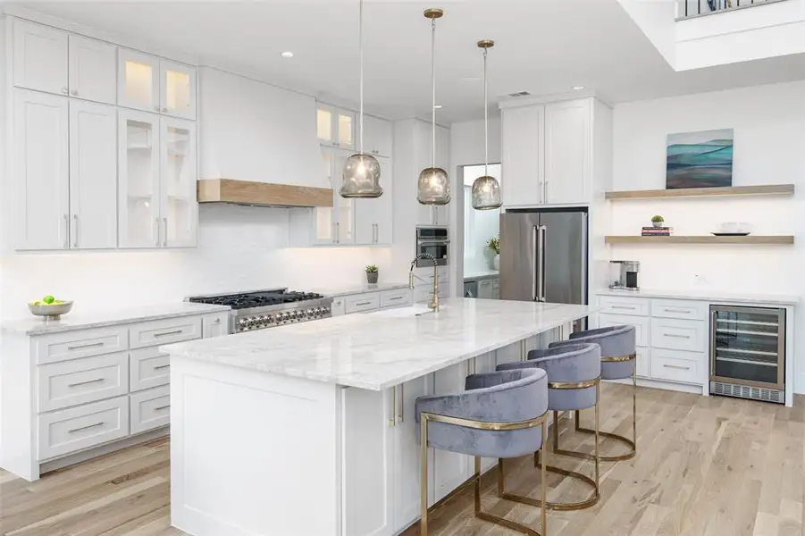 Furnished interior view inside a new home in , Dallas (Image 11).