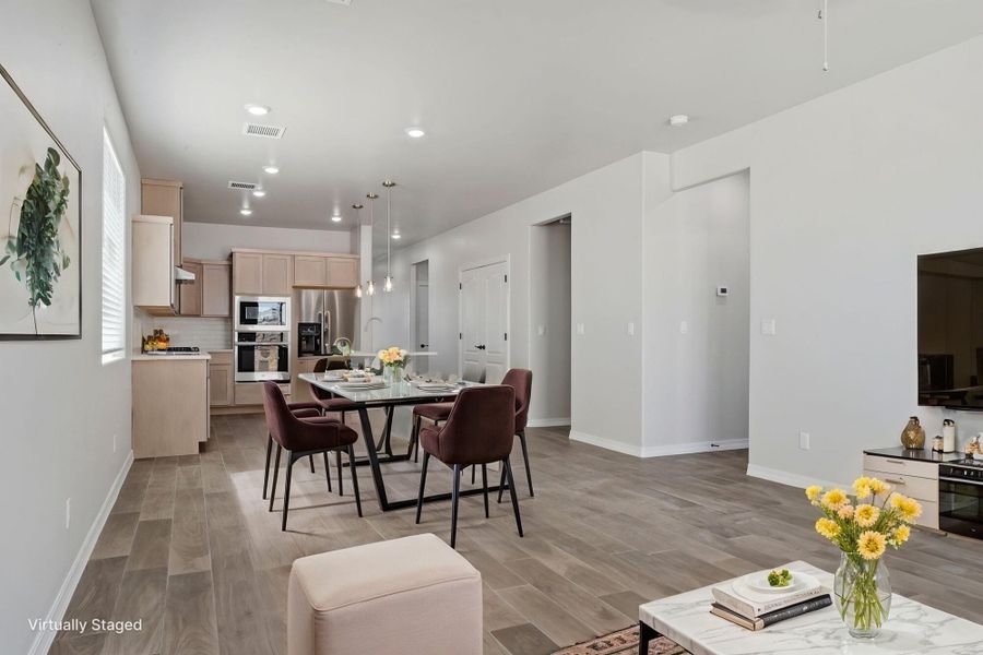 Furnished interior view inside a new home in Emerald Estates, Horizon City (Image 7).