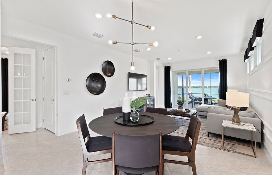 Furnished interior view inside a new home in Costa Pointe, Vero Beach (Image 18). Furnished interior view inside a new home in Costa Pointe, Vero Beach (Image 18).