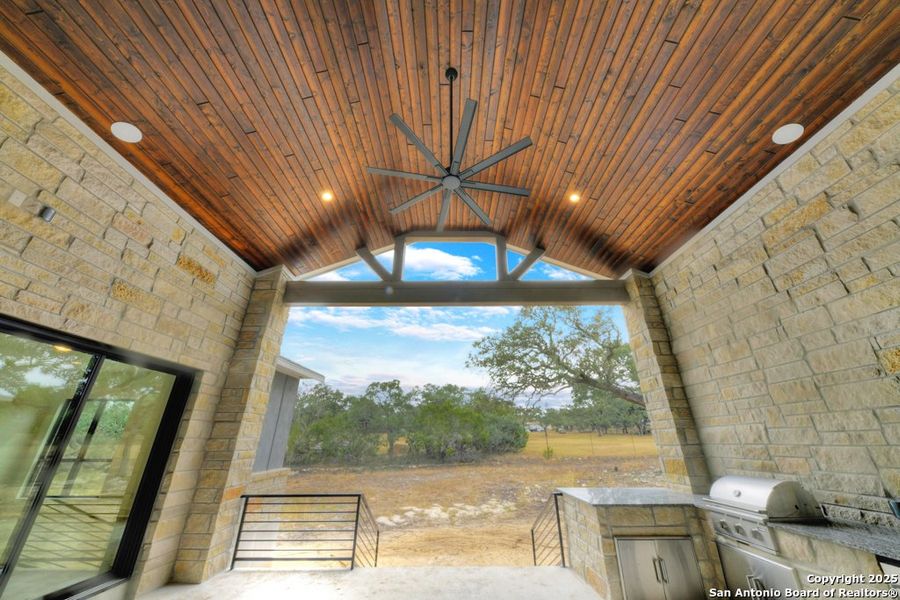 Exterior details and patio area of a home in , Boerne (Image 24).