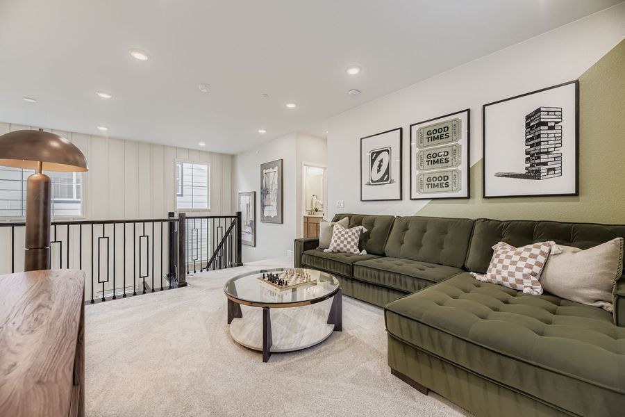 Representative furnished interior of a home built from the Spark Two by Brookfield Residential in Uplands, Westminster (Image 8).