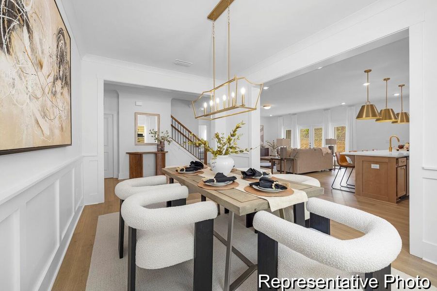 Furnished interior view inside a new home in , Ridgeville (Image 8).