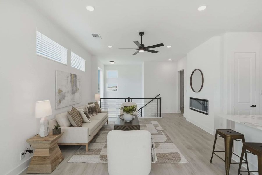 Furnished interior view inside a new home in Rose Hill, San Antonio (Image 5).