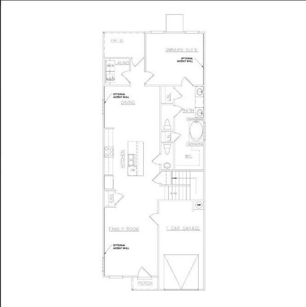 2D floor plan layout of this home in Carolina, Palmetto, GA (Image 4).