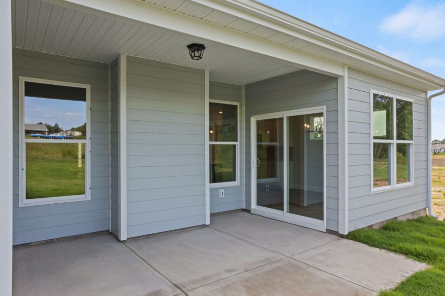 Exterior details and patio area of a home in Founders Club, Moore (Image 4).