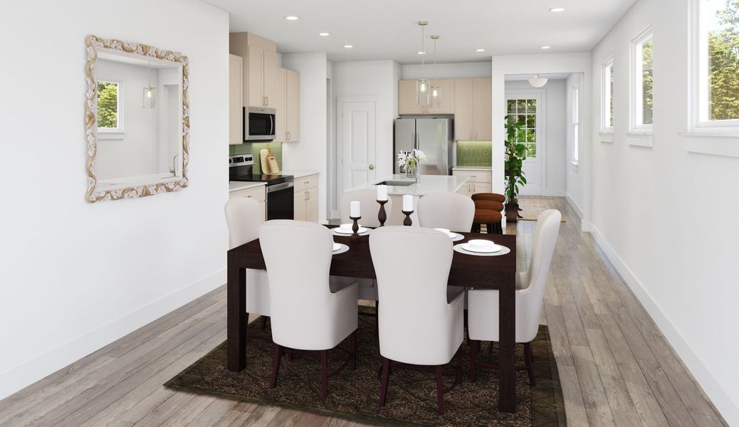 Representative furnished interior of a home built from the Gannon by Mattamy Homes in Cardinal Landing, Coats (Image 8).