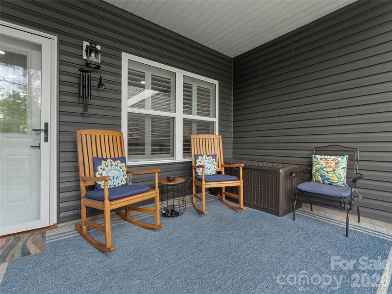 Exterior details and patio area of a home in , Brevard (Image 21).