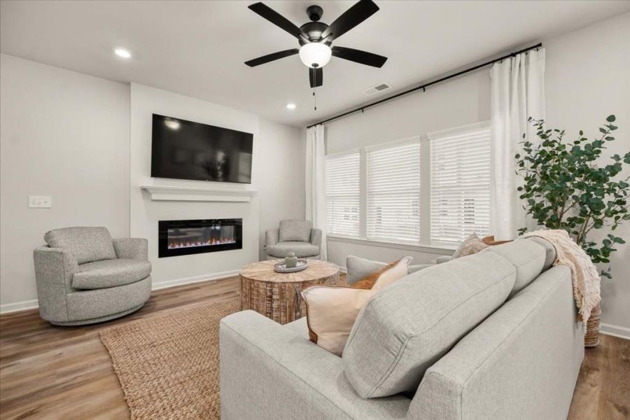 Furnished interior view inside a new home in , Cedartown (Image 6).