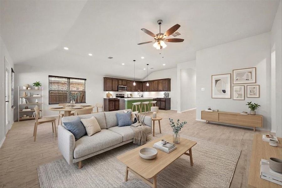 Furnished interior view inside a new home in , Fort Worth (Image 5).