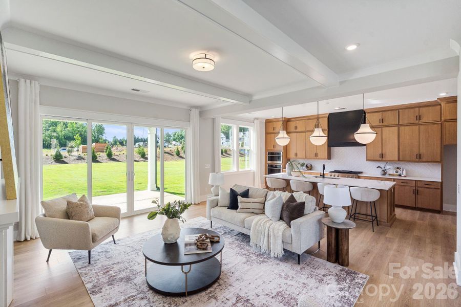 Furnished interior view inside a new home in Bluffs at Wesley Chapel, Waxhaw (Image 10). Furnished interior view inside a new home in Bluffs at Wesley Chapel, Waxhaw (Image 10).
