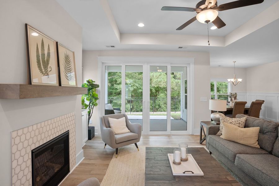 Furnished interior view inside a new home in The Sanctuary at Sunset Beach, Sunset Beach (Image 10).