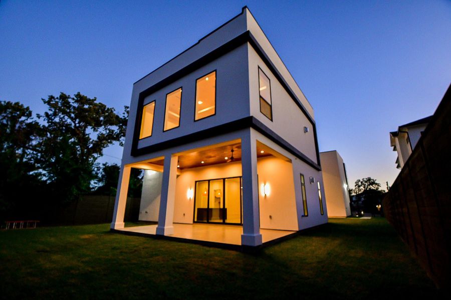 Exterior details and patio area of a home in , Houston (Image 35).