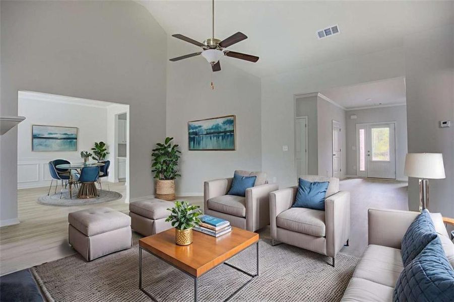 Furnished interior view inside a new home in , Social Circle (Image 13).