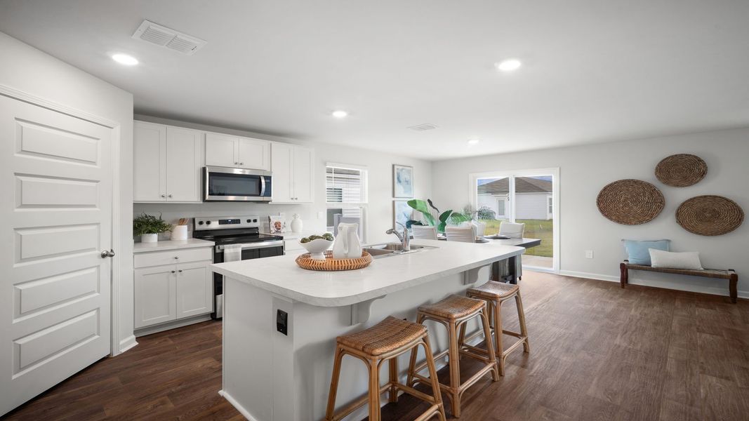 Furnished interior view inside a new home in The Groves at Bees Creek, Ridgeland (Image 5).