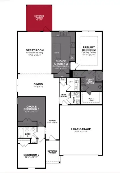 2D floor plan layout of this home in Somerset, Myrtle Beach, SC (Image 2).