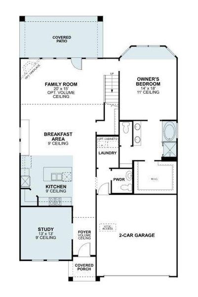 2D floor plan layout of this home in Lilyana, Celina, TX (Image 2). 2D floor plan layout of this home in Lilyana, Celina, TX (Image 2).