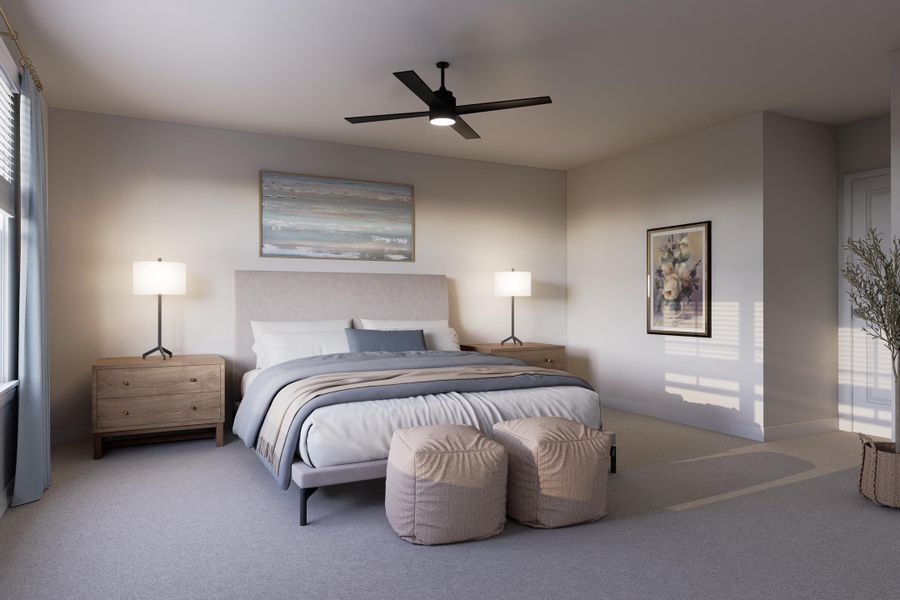 Furnished interior view inside a new home in The Crossing at St. James, Goose Creek (Image 11).