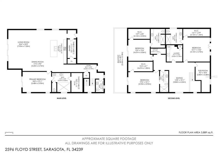 2D floor plan layout of this home in , Sarasota, FL (Image 5).