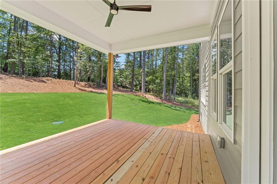 Exterior details and patio area of a home in Liberty Springs, Woodstock (Image 3). Exterior details and patio area of a home in Liberty Springs, Woodstock (Image 3).