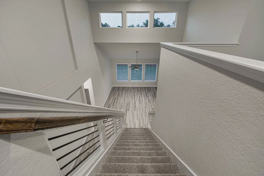 Representative unfurnished interior of a home built from the Shelby by Chesmar Homes in Esperanza 50's, Boerne (Image 18).