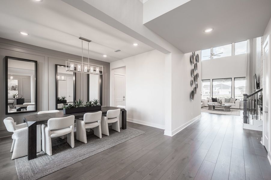 Furnished interior in a model home at Harvest Green in Richmond (Image 23).