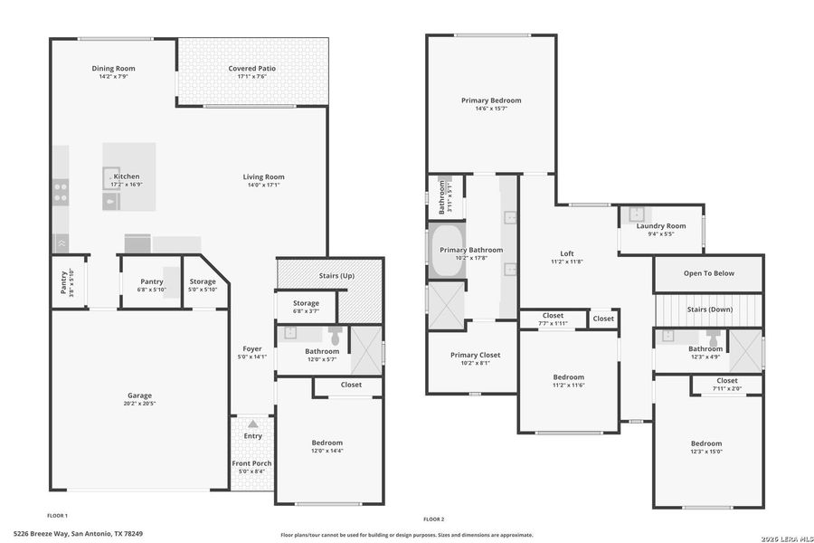 2D floor plan layout of this home in , San Antonio, TX (Image 5).