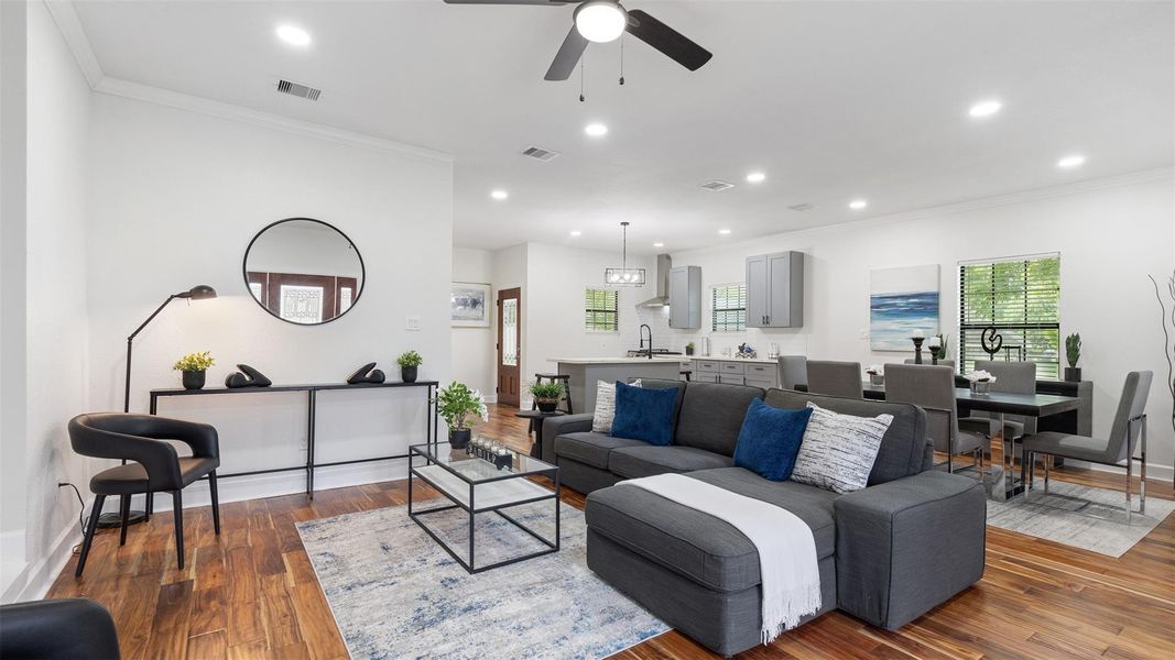 Furnished interior view inside a new home in , Beach City (Image 3).